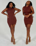 Kenya Sweater Dress (Brown) - Individual Sale