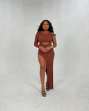 Sasha Maxi Dress (Brown) - Individual Sale